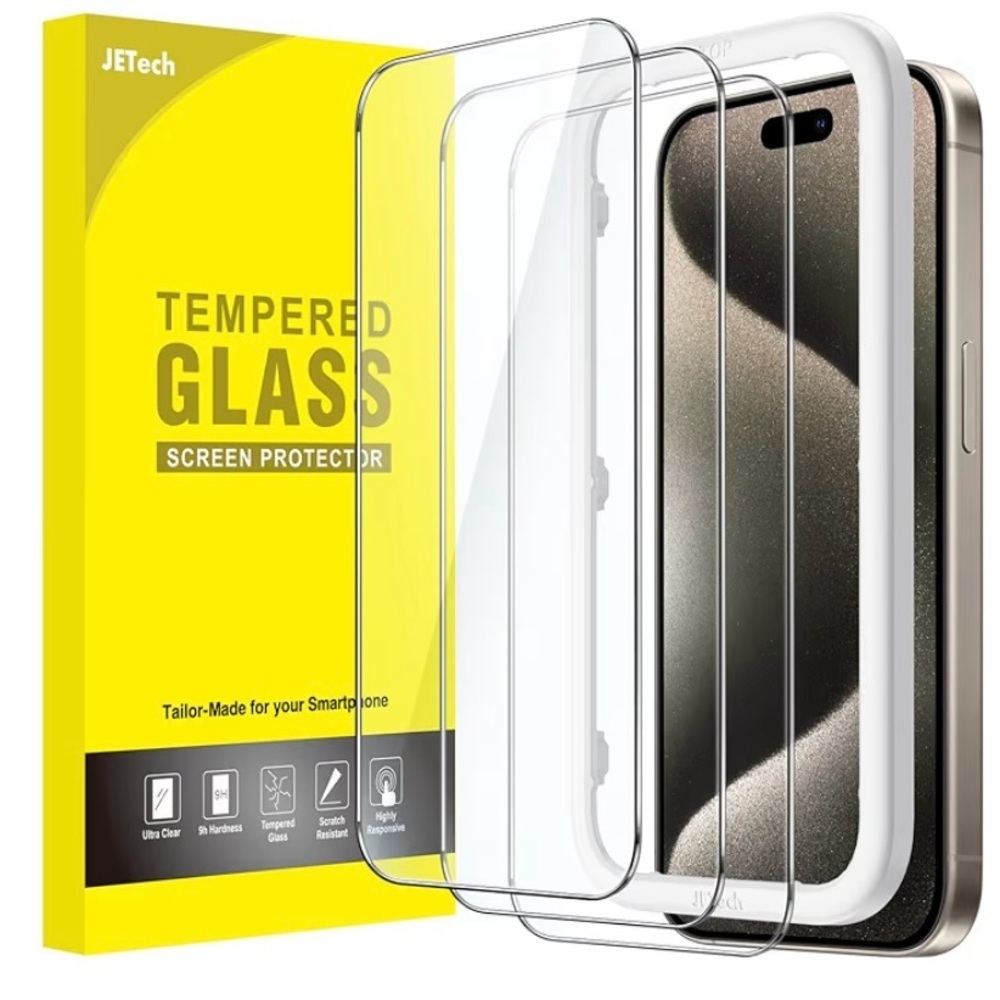 2 Boxes Tempered Glass Screen Protector for iPhone 16 - Clear NIB